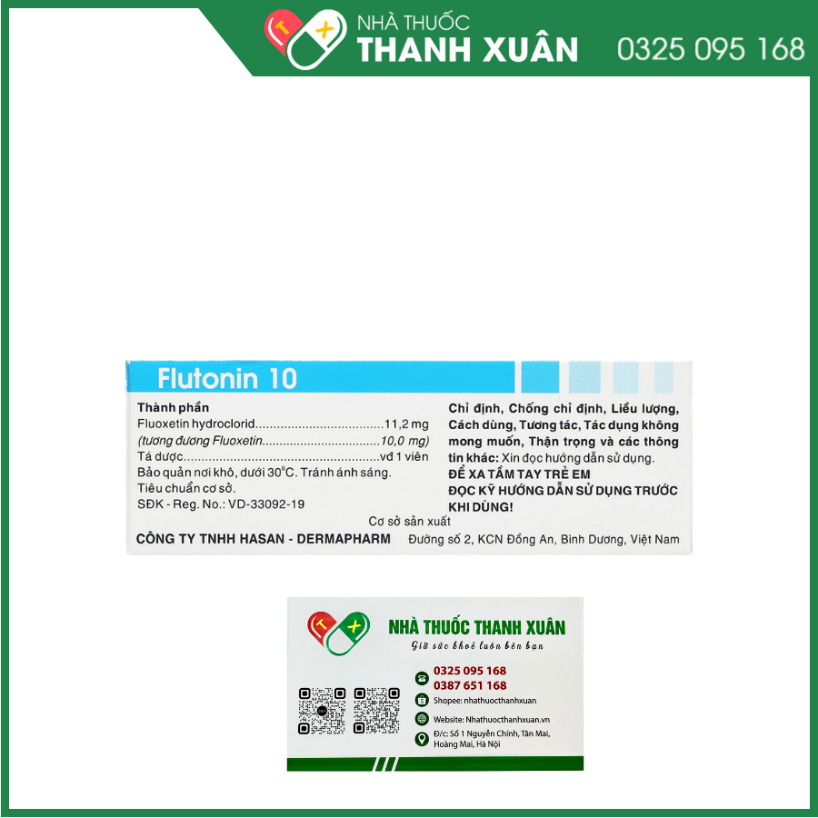 Flutonin 10 điều trị bệnh trầm cảm